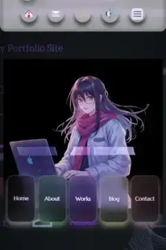 My Portfolio Siteのスマホサイズ画像